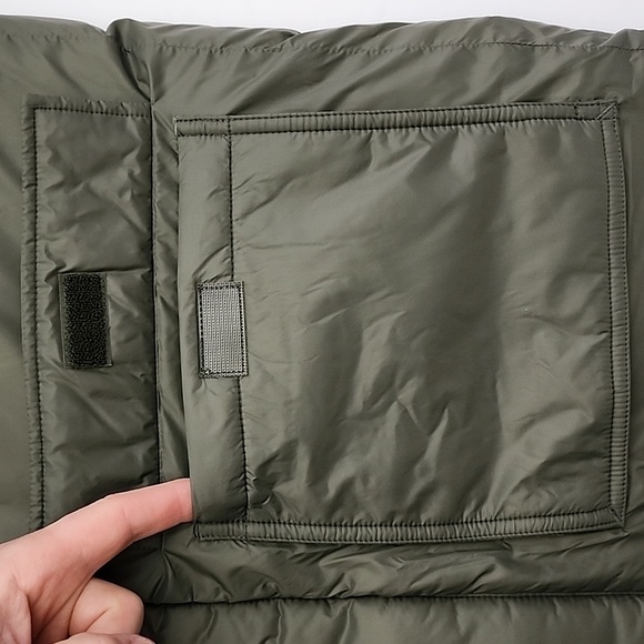 Hudson North Men's Olive Green Down Winter Hooded Puffer Parka  Coat Sz Medium - Picture 14 of 15